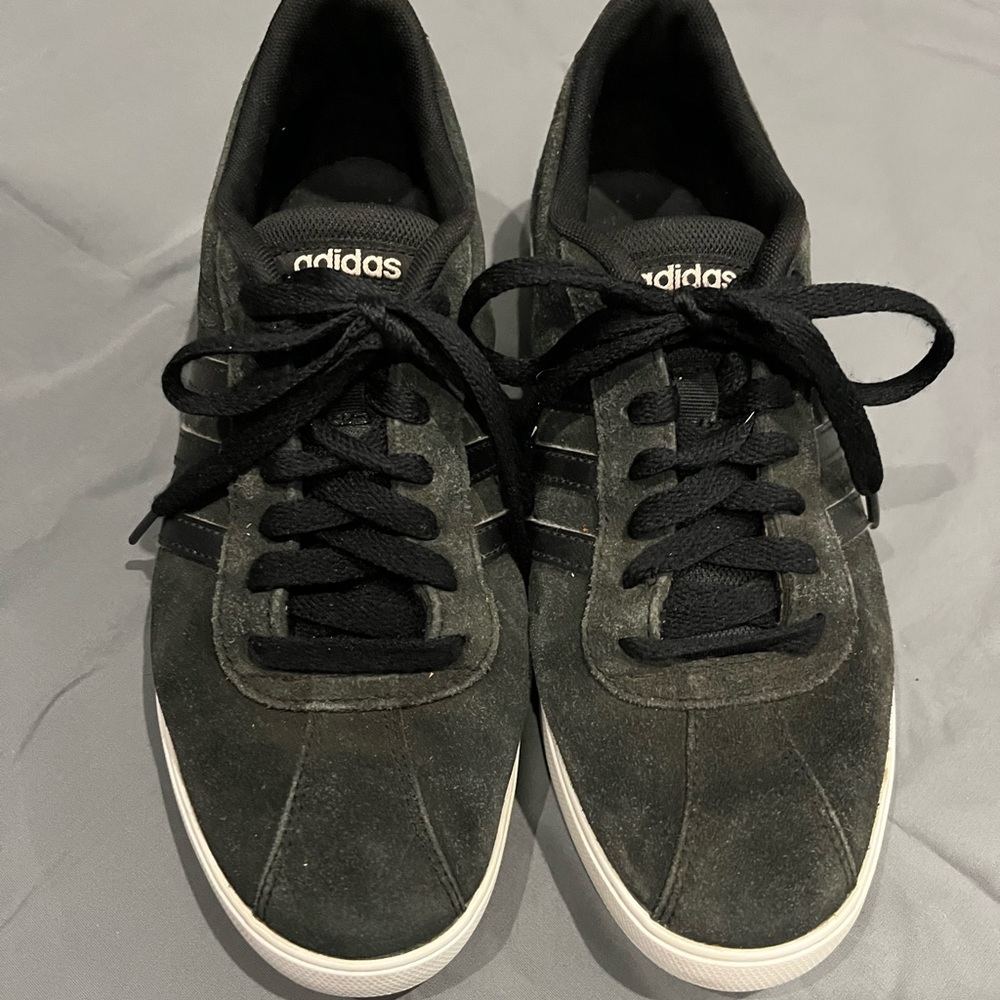 Adidas Courtset Black Suede Shoes